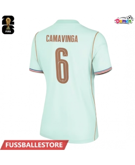 Günstige Frankreich Eduardo Camavinga #6 Auswärtstrikot Damen WM 2026 Kurzarm